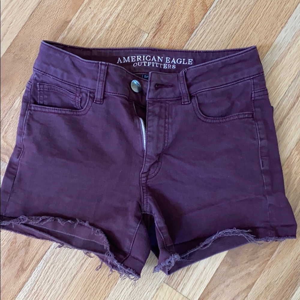 American Eagle hi-rise shorts